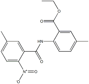 ethyl 5-methyl-2-[(5-methyl-2-nitrobenzoyl)amino]benzoate 구조식 이미지