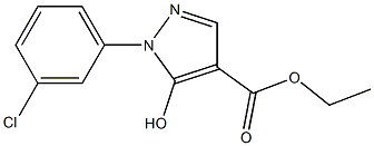 ethyl 1-(3-chlorophenyl)-5-hydroxy-1H-pyrazole-4-carboxylate 구조식 이미지