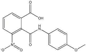 2-[(4-methoxyanilino)carbonyl]-3-nitrobenzoic acid Structure