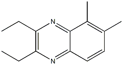 2,3-diethyl-5,6-dimethylquinoxaline 구조식 이미지