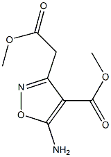 methyl 5-amino-3-(2-methoxy-2-oxoethyl)isoxazole-4-carboxylate Structure