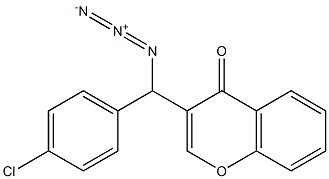 3-[azido(4-chlorophenyl)methyl]-4H-chromen-4-one Structure