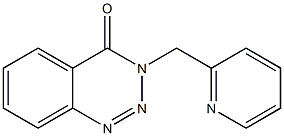 3-(2-pyridinylmethyl)-1,2,3-benzotriazin-4(3H)-one Structure