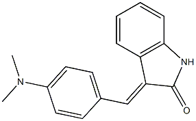3-[4-(dimethylamino)benzylidene]indolin-2-one 구조식 이미지