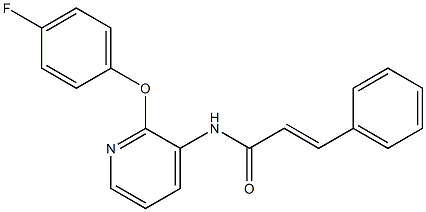 N1-[2-(4-fluorophenoxy)-3-pyridyl]-3-phenylacrylamide Structure