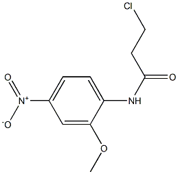 3-chloro-N-(2-methoxy-4-nitrophenyl)propanamide Structure
