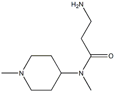 3-amino-N-methyl-N-(1-methylpiperidin-4-yl)propanamide Structure