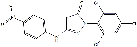 3-(4-nitroanilino)-1-(2,4,6-trichlorophenyl)-4,5-dihydro-1H-pyrazol-5-one Structure