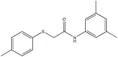 N-(3,5-dimethylphenyl)-2-[(4-methylphenyl)sulfanyl]acetamide 구조식 이미지