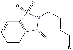 2-[(E)-4-bromo-2-butenyl]-1H-1,2-benzisothiazole-1,1,3(2H)-trione 구조식 이미지