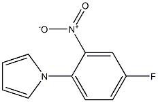 1-(4-fluoro-2-nitrophenyl)-1H-pyrrole 구조식 이미지