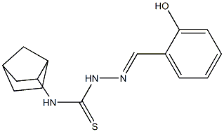 N1-bicyclo[2.2.1]hept-2-yl-2-(2-hydroxybenzylidene)hydrazine-1-carbothioamide Structure