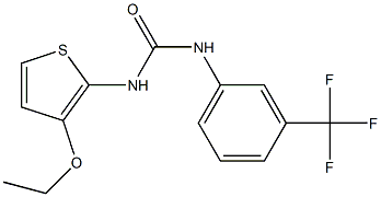 N-(3-ethoxy-2-thienyl)-N'-[3-(trifluoromethyl)phenyl]urea 구조식 이미지