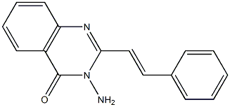 3-amino-2-[(E)-2-phenylethenyl]-4(3H)-quinazolinone Structure