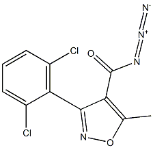 3-(2,6-Dichlorophenyl)-5-methylisoxazole-4-carbonylazide Structure