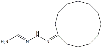 N'-cyclododecylidenaminomethanehydrazonamide Structure