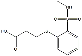 3-({2-[(methylamino)sulfonyl]phenyl}thio)propanoic acid 구조식 이미지