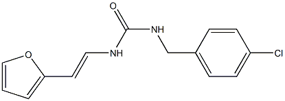 N-(4-chlorobenzyl)-N'-[(E)-2-(2-furyl)ethenyl]urea 구조식 이미지