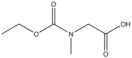 [(ethoxycarbonyl)(methyl)amino]acetic acid 구조식 이미지