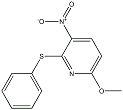 6-methoxy-3-nitro-2-(phenylthio)pyridine Structure