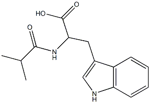 3-(1H-indol-3-yl)-2-(isobutyrylamino)propanoic acid Structure