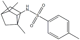 N1-(1,3,3-trimethylbicyclo[2.2.1]hept-2-yl)-4-methylbenzene-1-sulfonamide 구조식 이미지