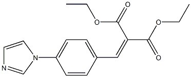 diethyl 2-{[4-(1H-imidazol-1-yl)phenyl]methylene}malonate 구조식 이미지