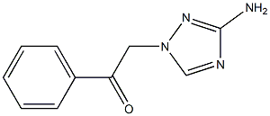 2-(3-amino-1H-1,2,4-triazol-1-yl)-1-phenyl-1-ethanone 구조식 이미지