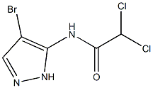 N1-(4-bromo-1H-pyrazol-5-yl)-2,2-dichloroacetamide 구조식 이미지