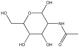 N1-[2,4,5-trihydroxy-6-(hydroxymethyl)tetrahydro-2H-pyran-3-yl]acetamide 구조식 이미지