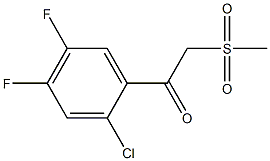 1-(2-chloro-4,5-difluorophenyl)-2-(methylsulfonyl)-1-ethanone Structure