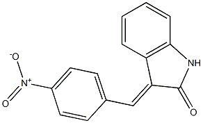 3-(4-nitrobenzylidene)indolin-2-one Structure