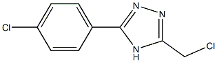 3-(chloromethyl)-5-(4-chlorophenyl)-4H-1,2,4-triazole Structure