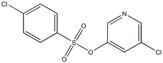 5-chloro-3-pyridyl 4-chlorobenzene-1-sulfonate 구조식 이미지