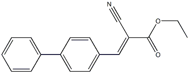 ethyl 3-[1,1'-biphenyl]-4-yl-2-cyanoacrylate Structure