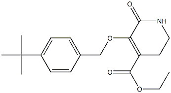 ethyl 5-{[4-(tert-butyl)benzyl]oxy}-6-oxo-1,2,3,6-tetrahydro-4-pyridinecarboxylate 구조식 이미지