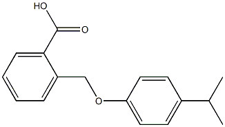 2-[(4-isopropylphenoxy)methyl]benzenecarboxylic acid 구조식 이미지