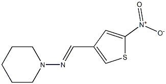 N1-[(5-nitro-3-thienyl)methylidene]piperidin-1-amine 구조식 이미지