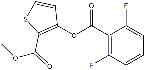 methyl 3-[(2,6-difluorobenzoyl)oxy]thiophene-2-carboxylate 구조식 이미지