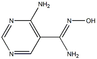 4-amino-N'-hydroxypyrimidine-5-carboximidamide Structure