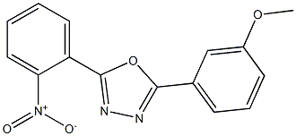 2-(3-methoxyphenyl)-5-(2-nitrophenyl)-1,3,4-oxadiazole Structure