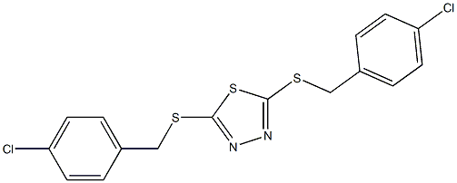 2,5-di[(4-chlorobenzyl)thio]-1,3,4-thiadiazole Structure