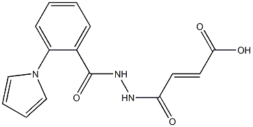 4-oxo-4-{2-[2-(1H-pyrrol-1-yl)benzoyl]hydrazino}but-2-enoic acid 구조식 이미지