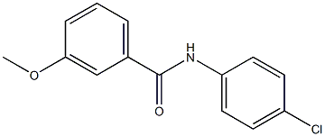 N-(4-chlorophenyl)-3-methoxybenzenecarboxamide Structure