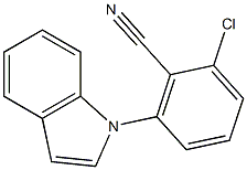 2-chloro-6-(1H-indol-1-yl)benzenecarbonitrile Structure