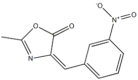 2-methyl-4-(3-nitrobenzylidene)-4,5-dihydro-1,3-oxazol-5-one Structure