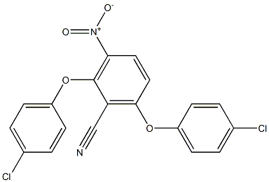2,6-di(4-chlorophenoxy)-3-nitrobenzonitrile Structure