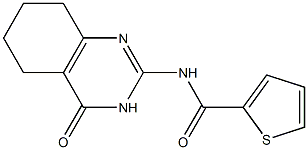 N-(4-oxo-3,4,5,6,7,8-hexahydro-2-quinazolinyl)-2-thiophenecarboxamide Structure