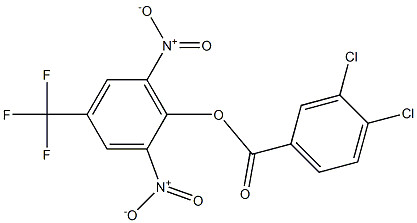 2,6-dinitro-4-(trifluoromethyl)phenyl 3,4-dichlorobenzoate 구조식 이미지