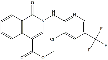 methyl 2-{[3-chloro-5-(trifluoromethyl)-2-pyridinyl]amino}-1-oxo-1,2-dihydro-4-isoquinolinecarboxylate Structure